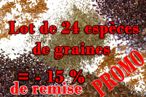 lot de graines pour tortues
